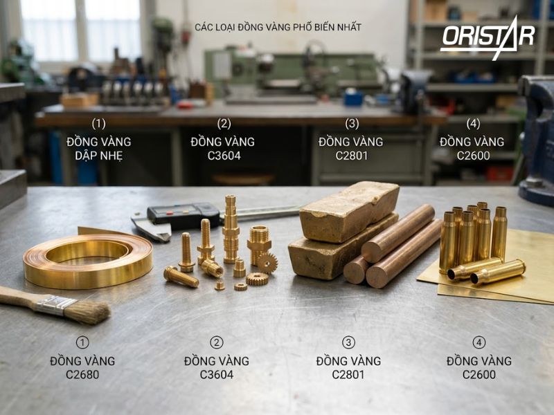 Các loại đồng vàng phổ biến nhất